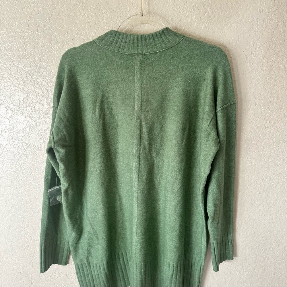 New Free People Phoebe High-Low Tunic Sweater green size XS - Picture 5 of 9